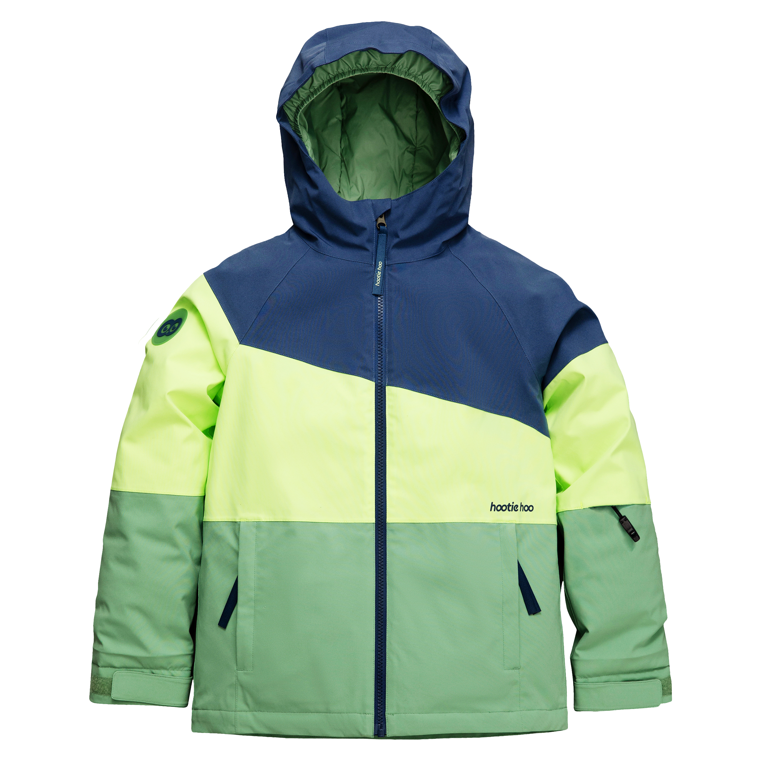 Kids Spruce Insulated Jacket - Sea Blue/Lime/Basil