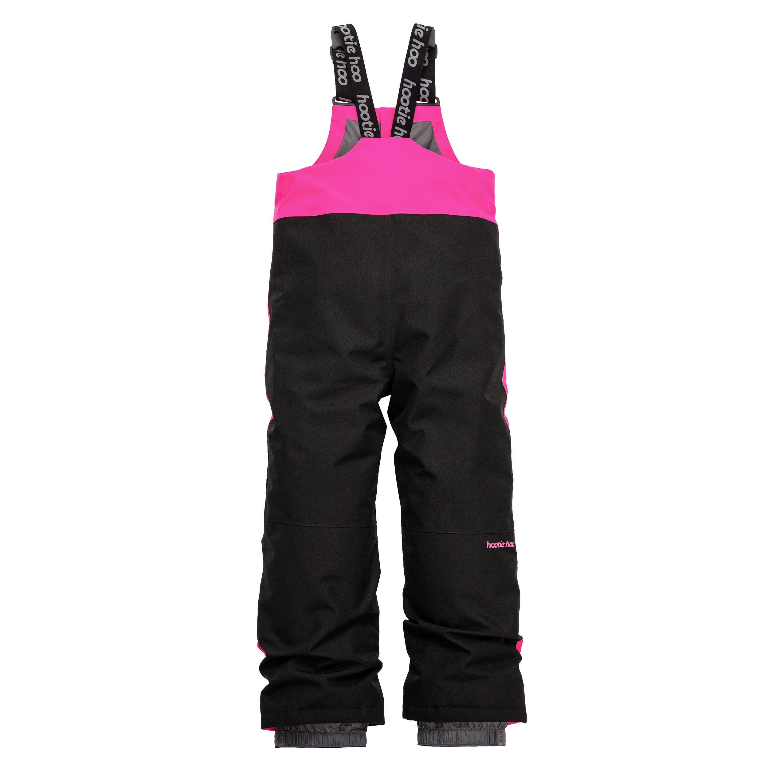 Kids Pinnakle Insulated Bib Snow Pants - Hot Pink/Raven Black
