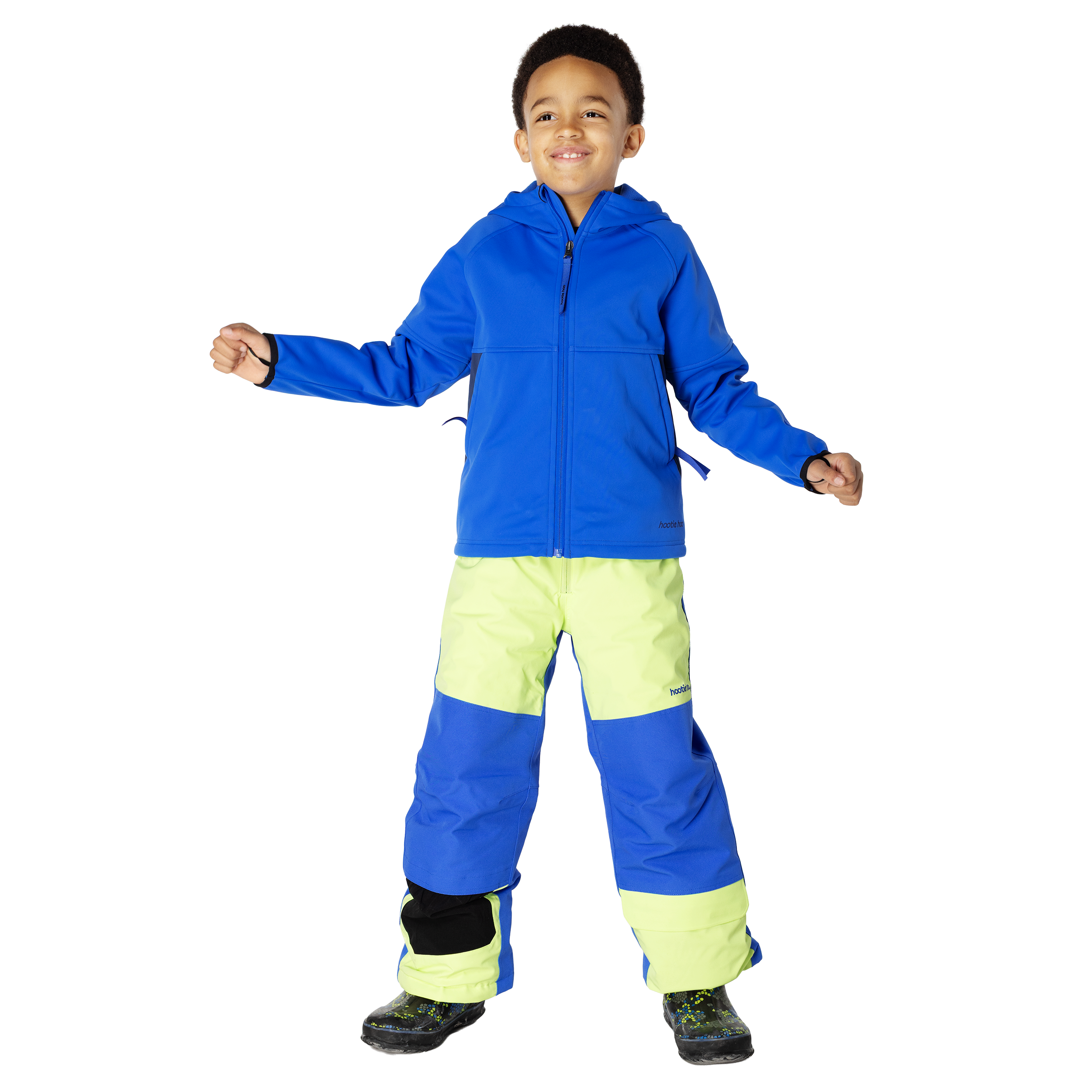 Kids Brighton Bonded Fleece Jacket - Vivid Blue/Sea Blue