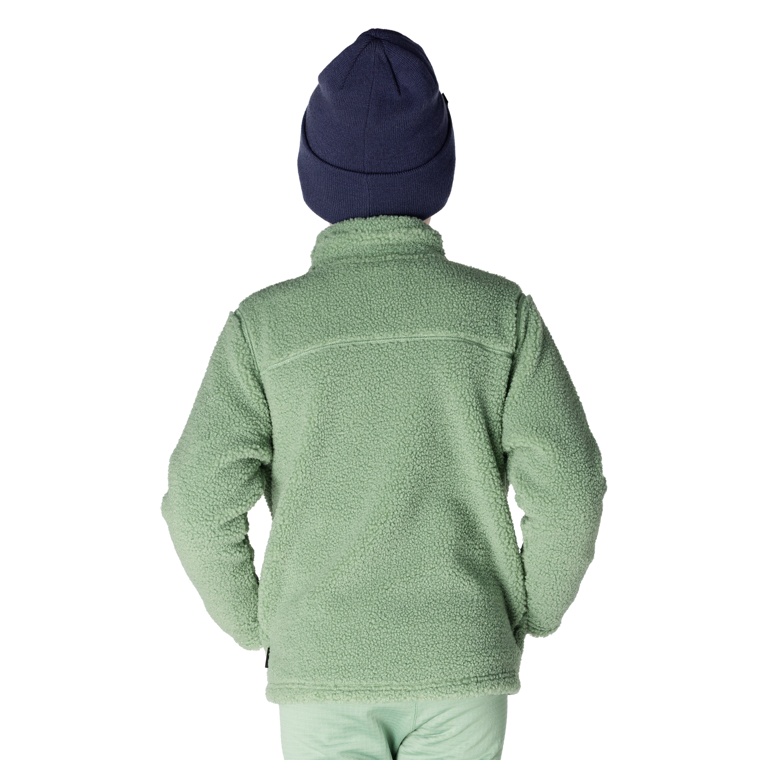 Kids Eyas Popcorn Fleece Jacket - Basil