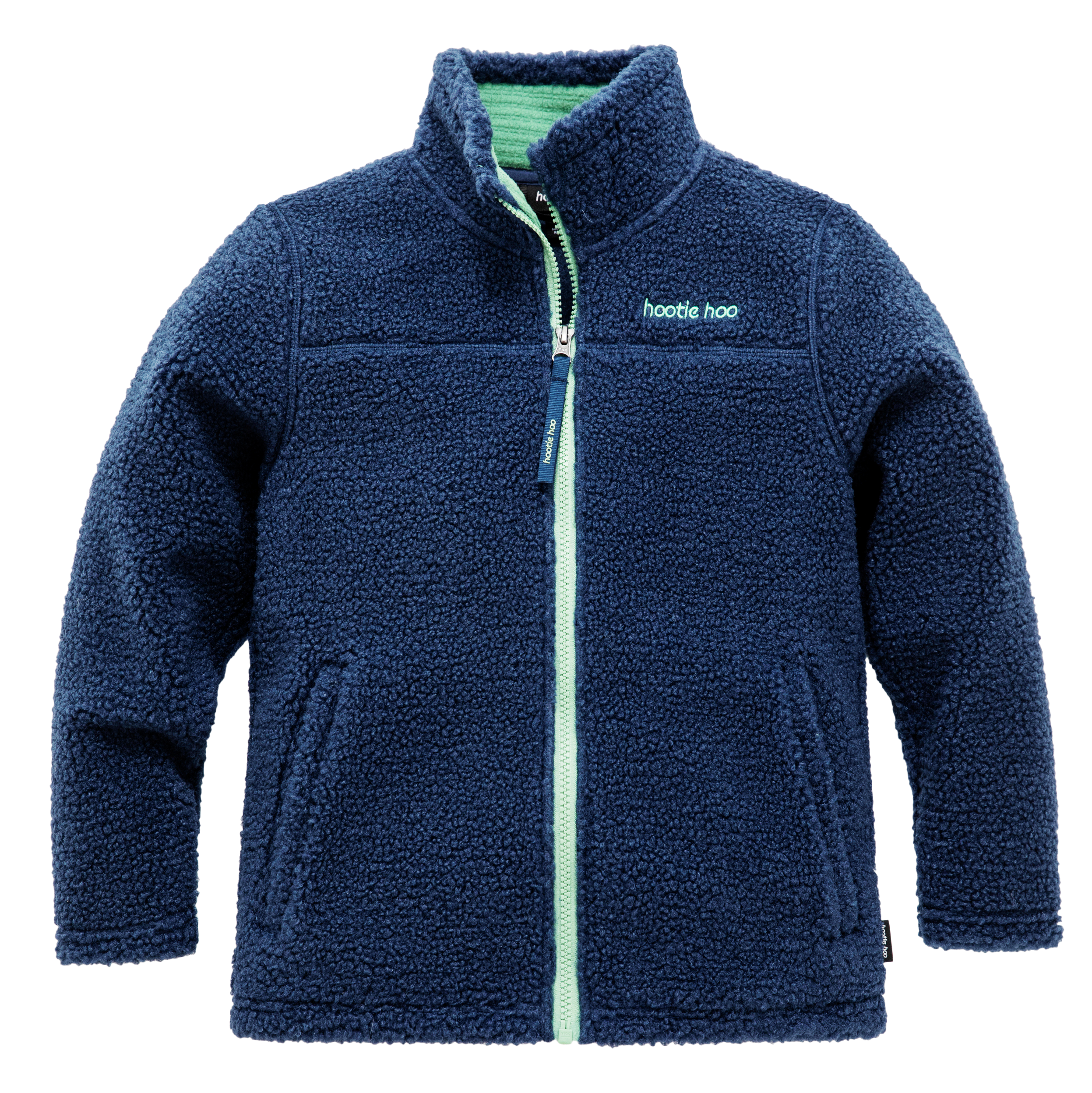 Kids Eyas Popcorn Fleece Jacket - Sea Blue