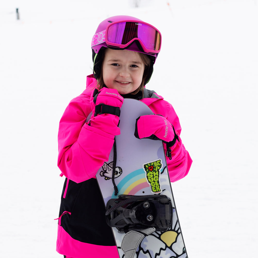 Kids Bearclaw Mittens - Hot Pink