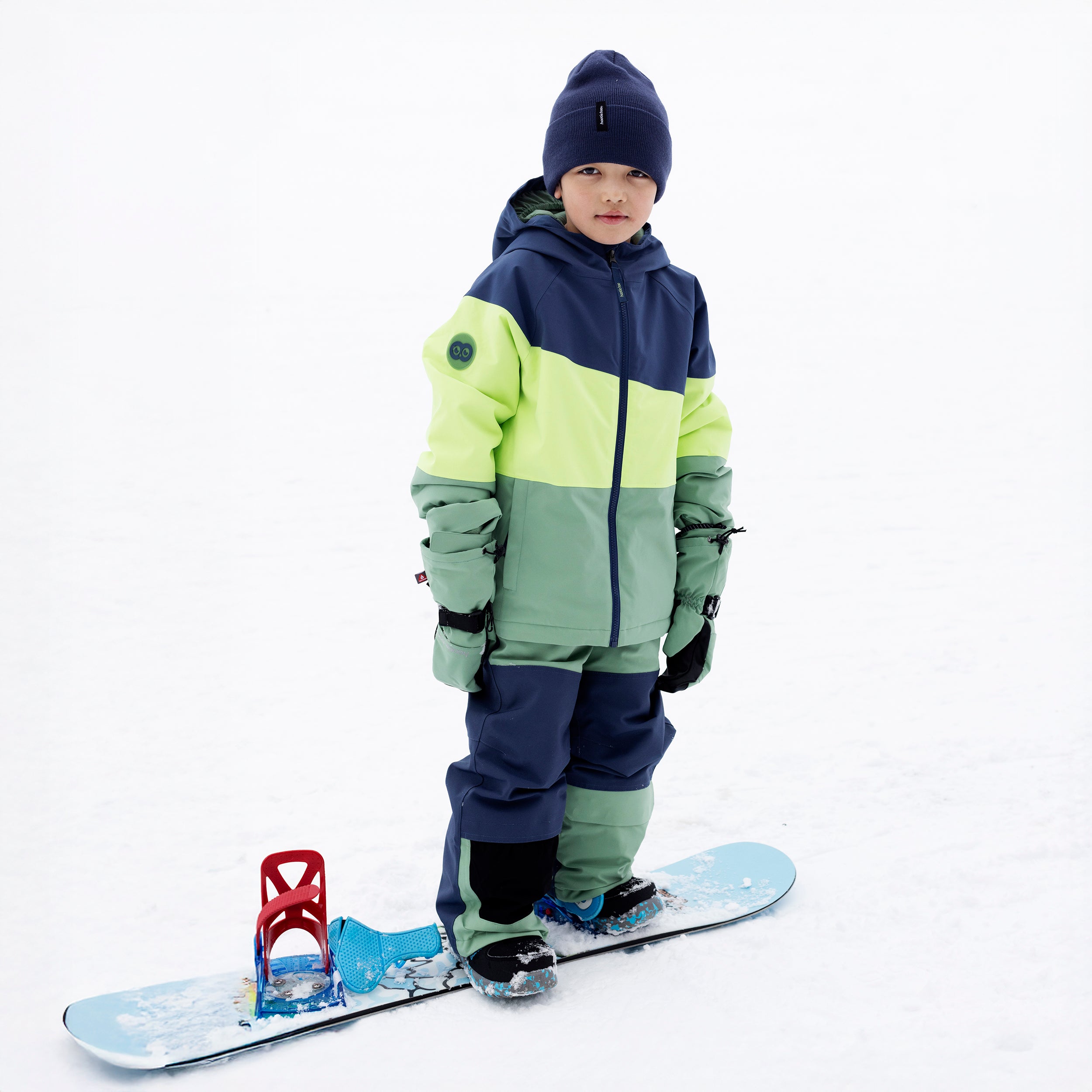 Kids Spruce Insulated Jacket - Sea Blue/Lime/Basil
