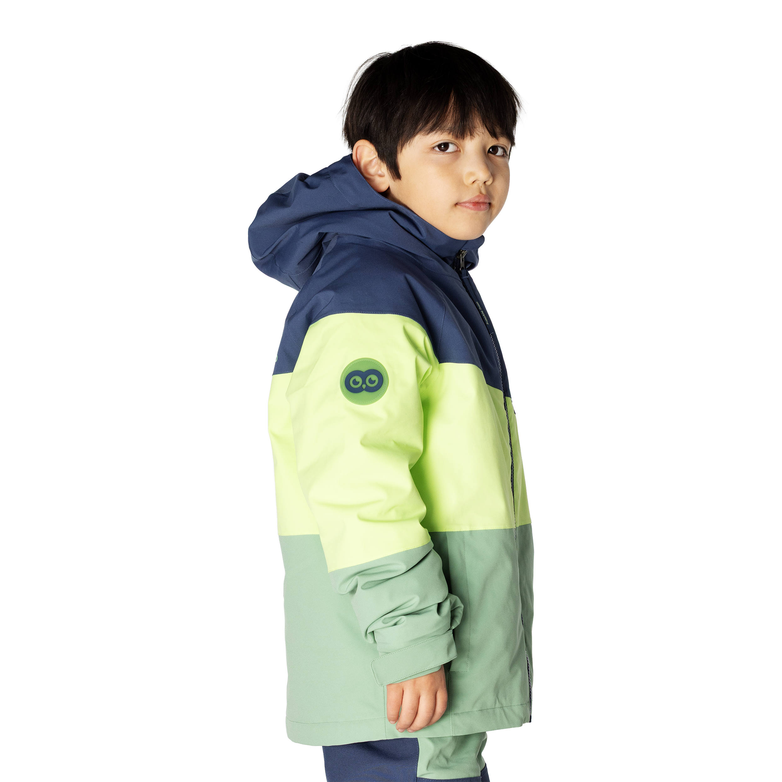 Kids Spruce Insulated Jacket - Sea Blue/Lime/Basil