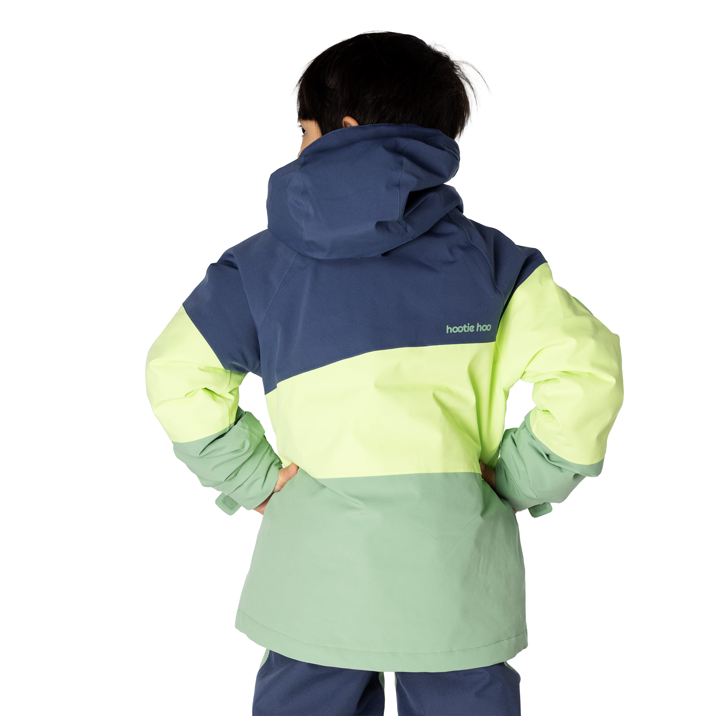 Kids Spruce Insulated Jacket - Sea Blue/Lime/Basil