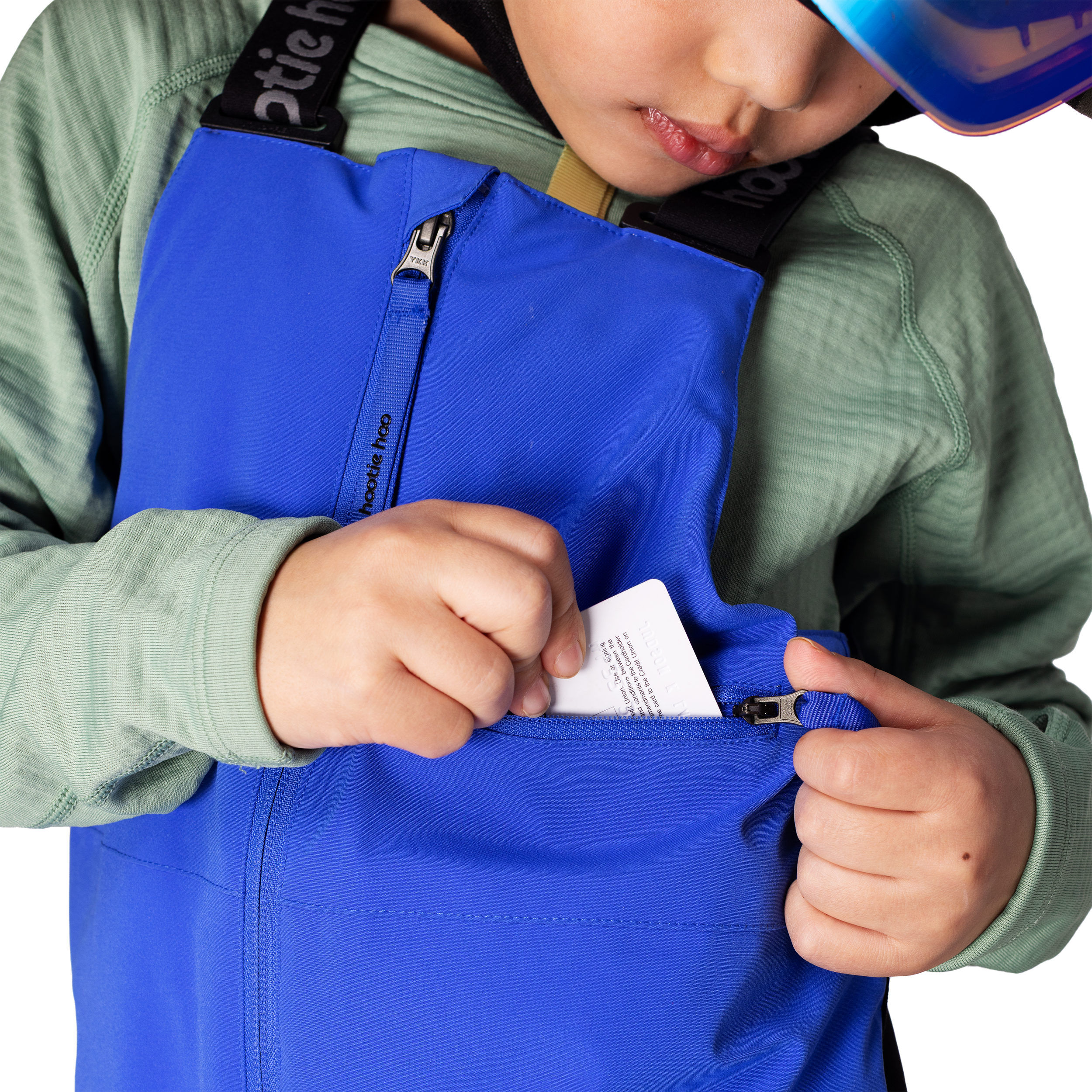 Kids Pinnakle Insulated Bib Snow Pants - Sea Blue/Lavender