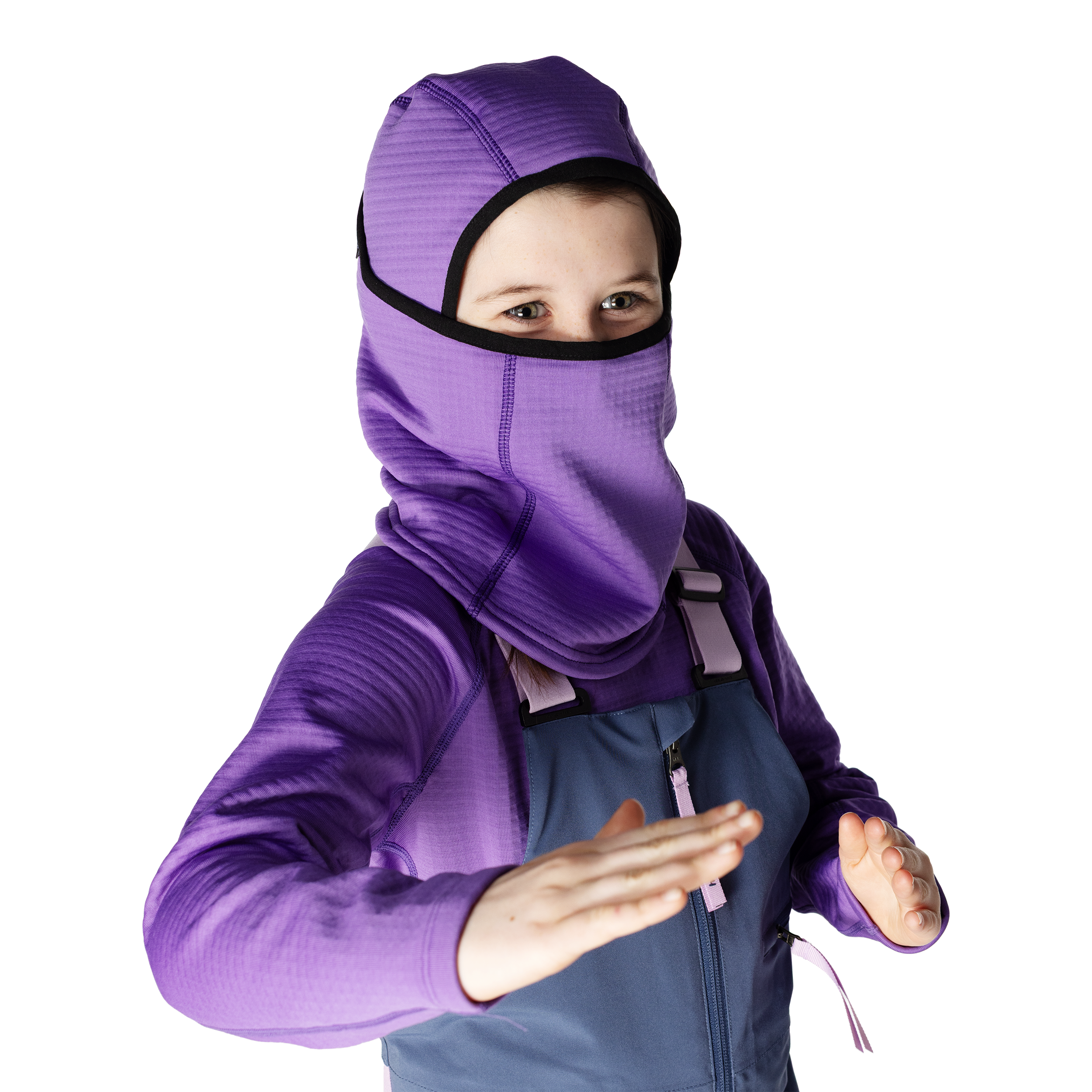 Kids Torrent Fleece Balaclava - Grape