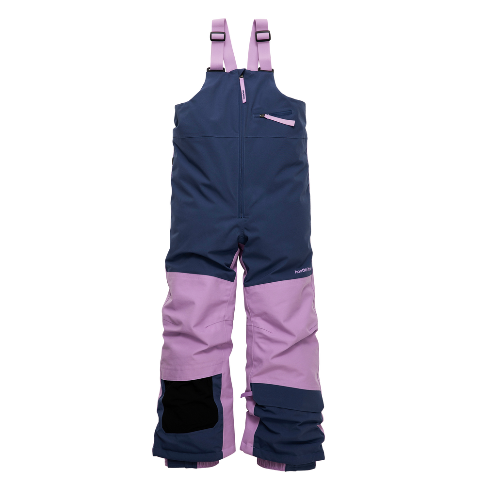 Kids Pinnakle Insulated Bib Snow Pants - Sea Blue/Lavender