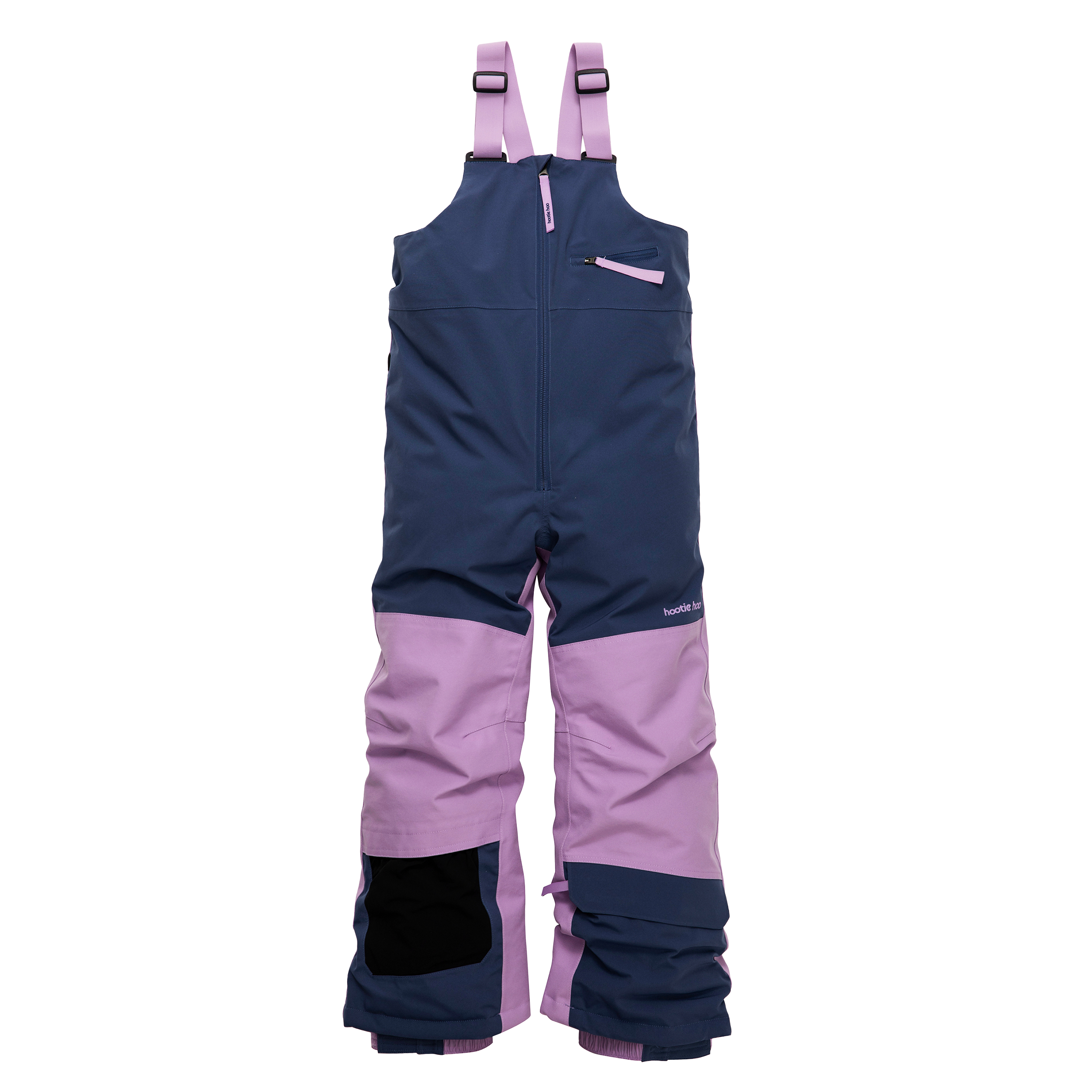 Kids Pinnakle Insulated Bib Snow Pants - Sea Blue/Lavender