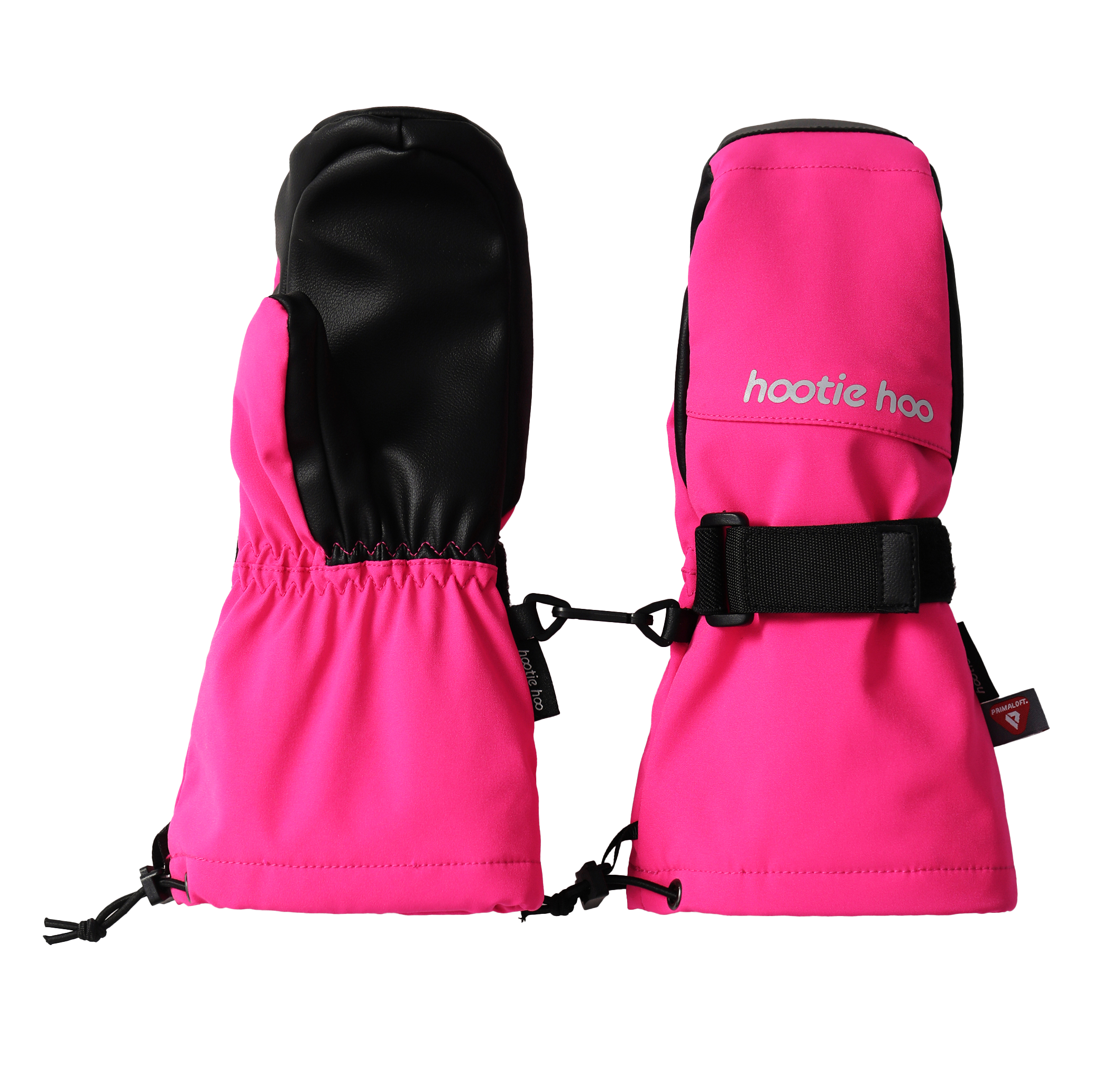 Kids Bearclaw Mittens – Hot Pink | Waterproof, Warm, Easy-On