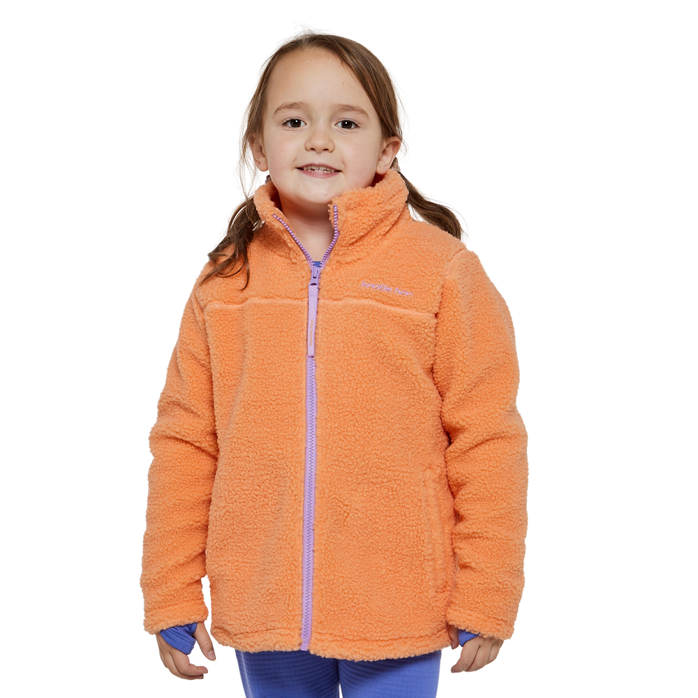 Kids Eyas Popcorn Fleece Jacket - Apricot