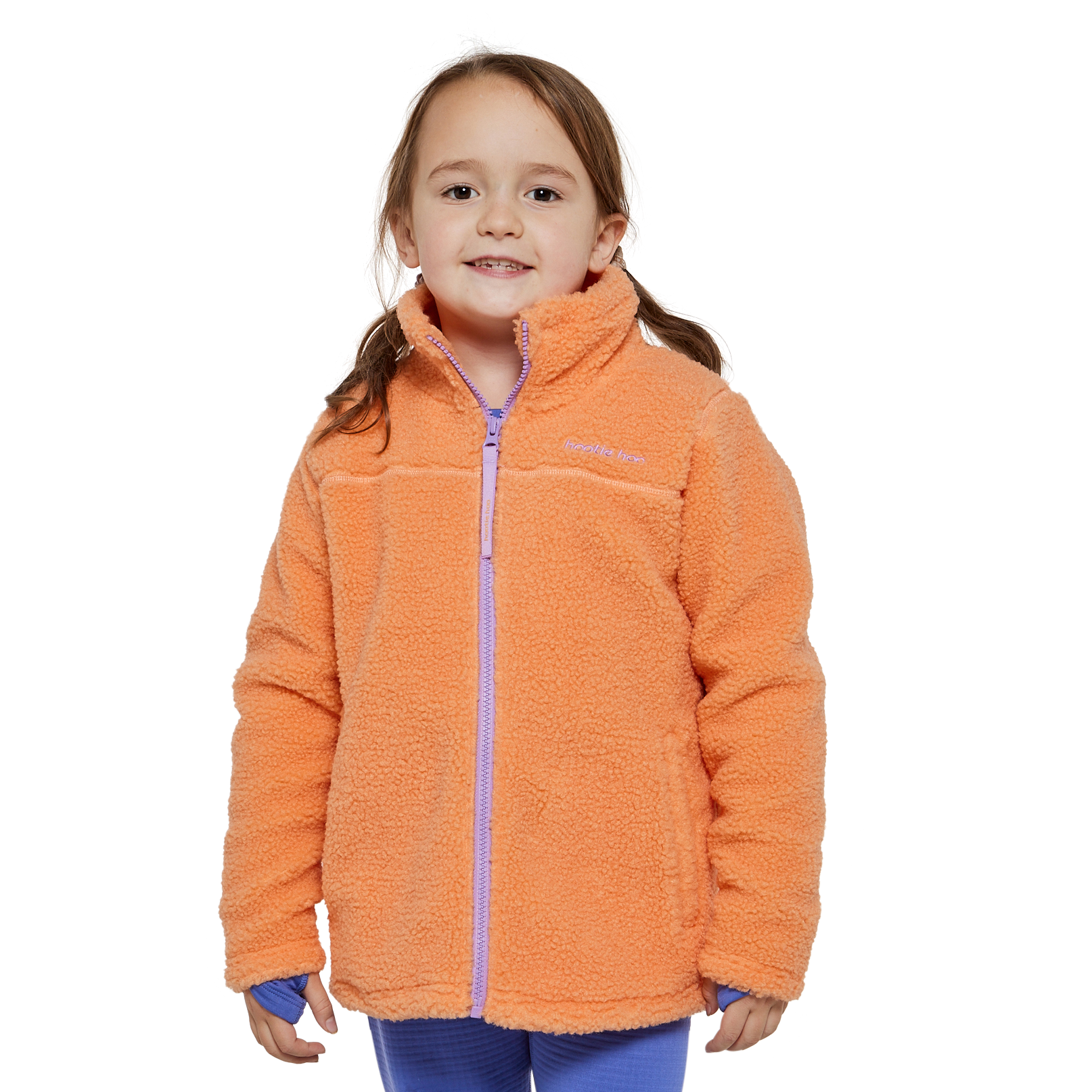 Kids Eyas Popcorn Fleece Jacket - Apricot