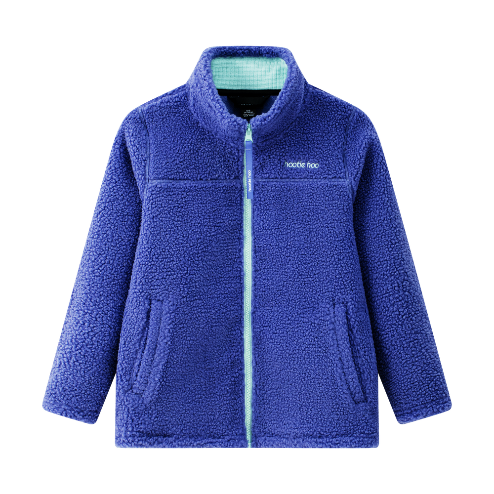 Kids Eyas Popcorn Fleece Jacket - Blue Shadow