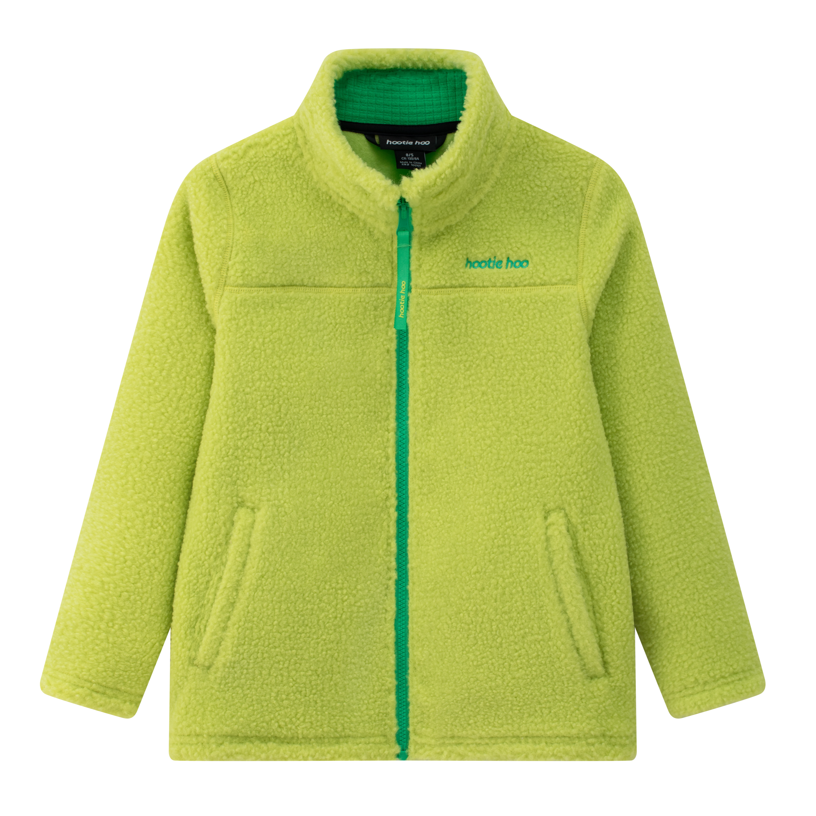 Kids Eyas Popcorn Fleece Jacket - Lime Punch