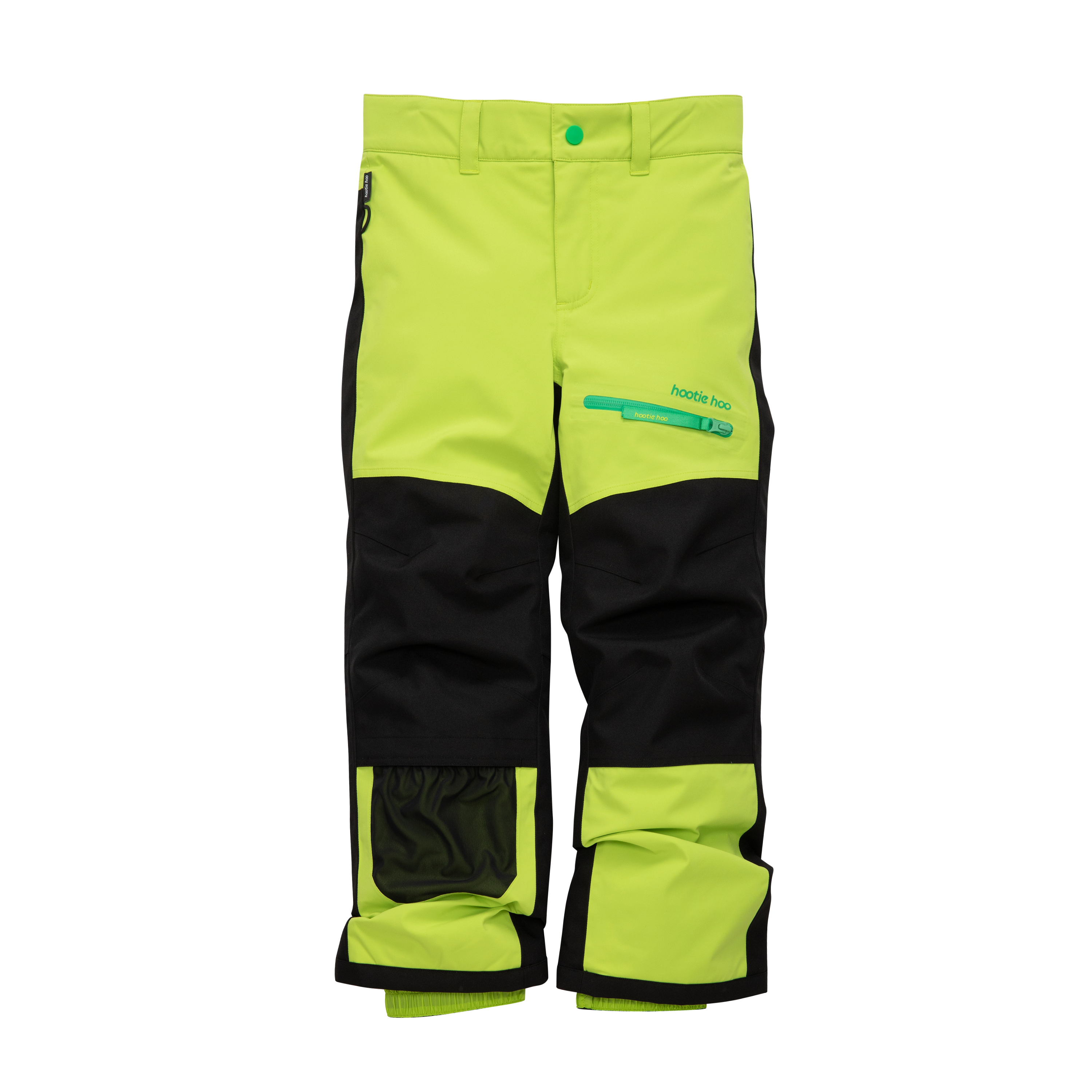 Kids Hayden Insulated Snow Pants - Lime Punch/Raven Black