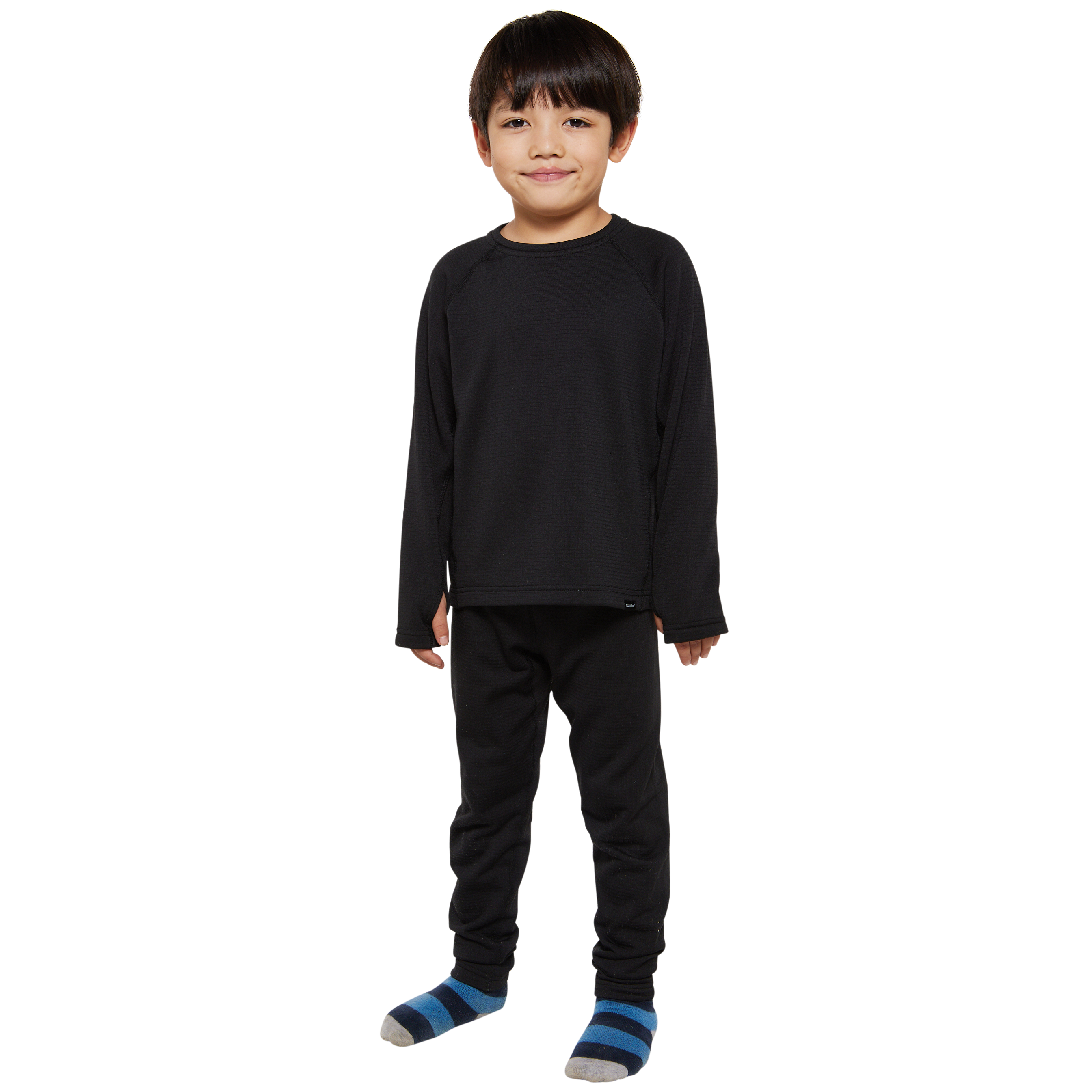 Kids Torrent Layering Fleece Set - Raven Black