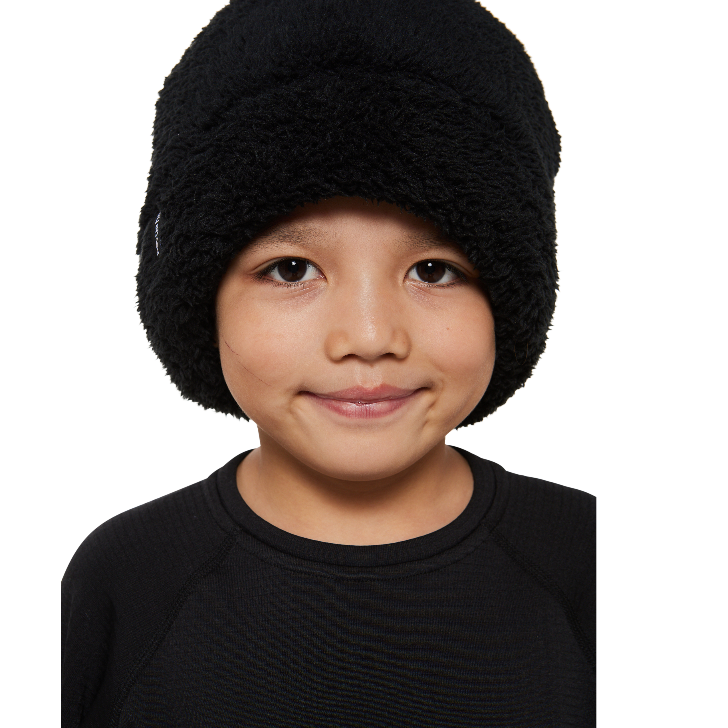Kids Kozy Fleece Hat - Raven Black