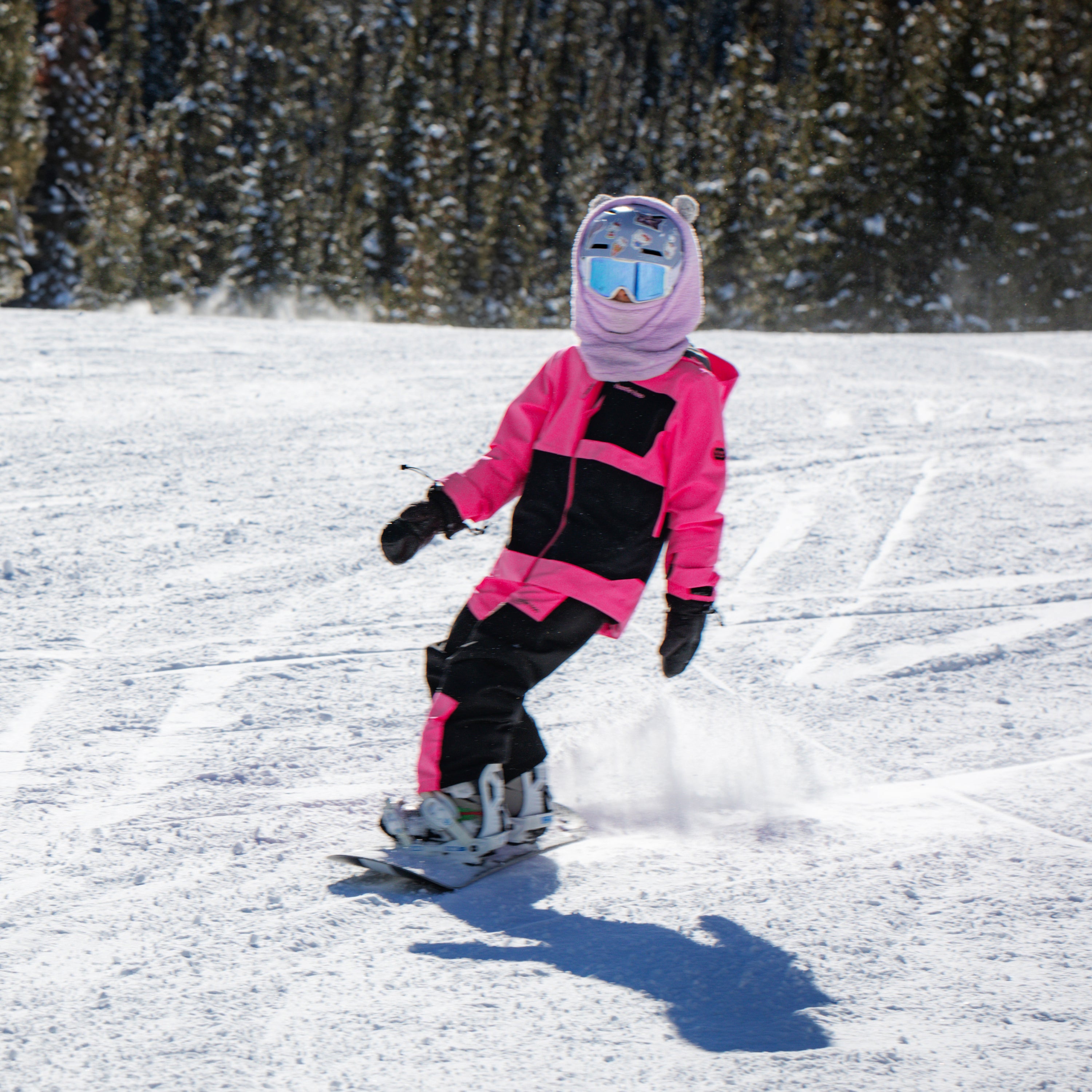 Kids Pinnakle Insulated Jacket - Hot Pink/Raven Black