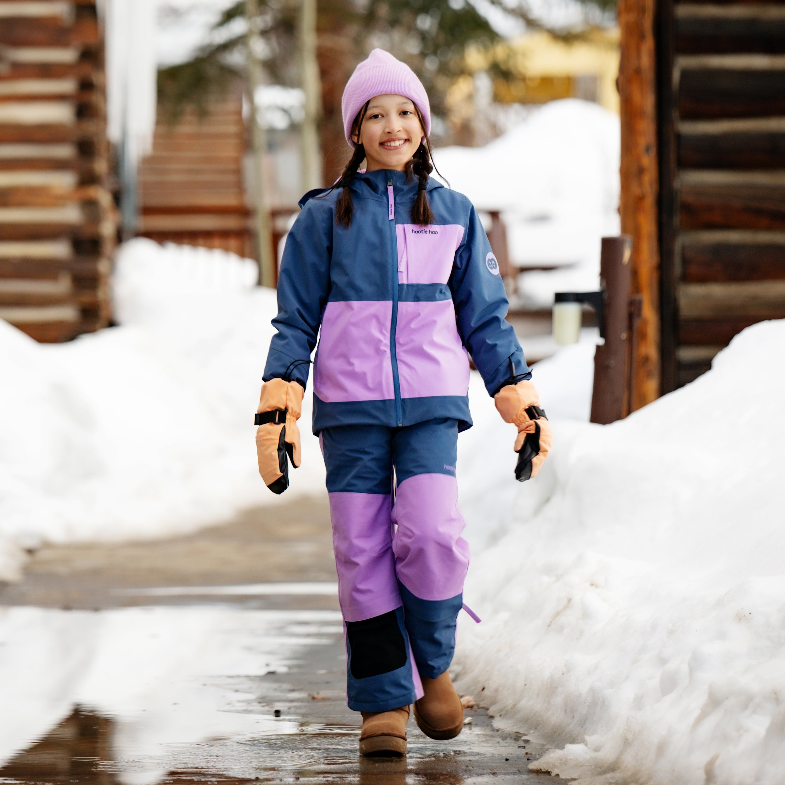 Kids Pinnakle Insulated Jacket - Sea Blue/Lavender