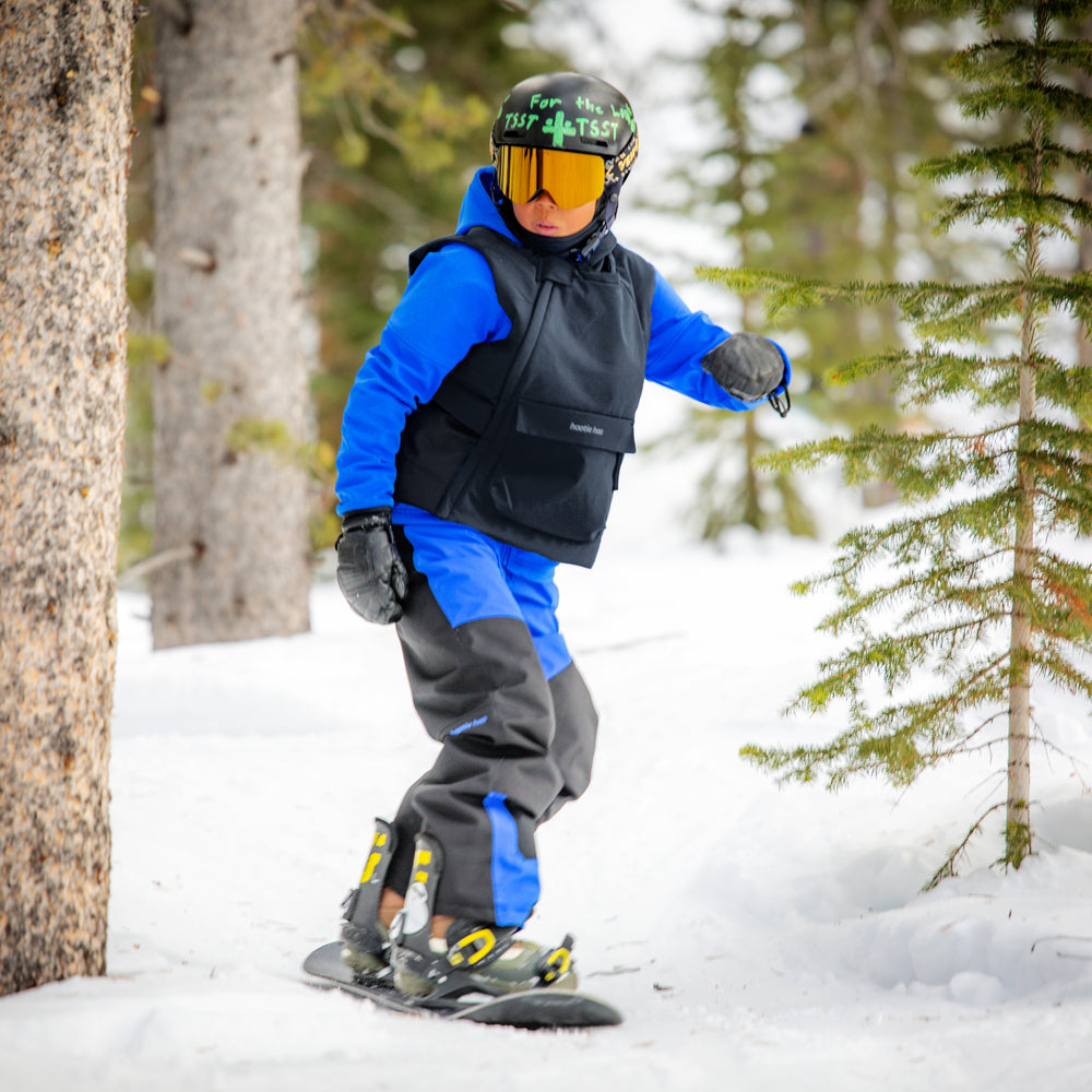 Kids Insulated Jet Vest - Raven Black