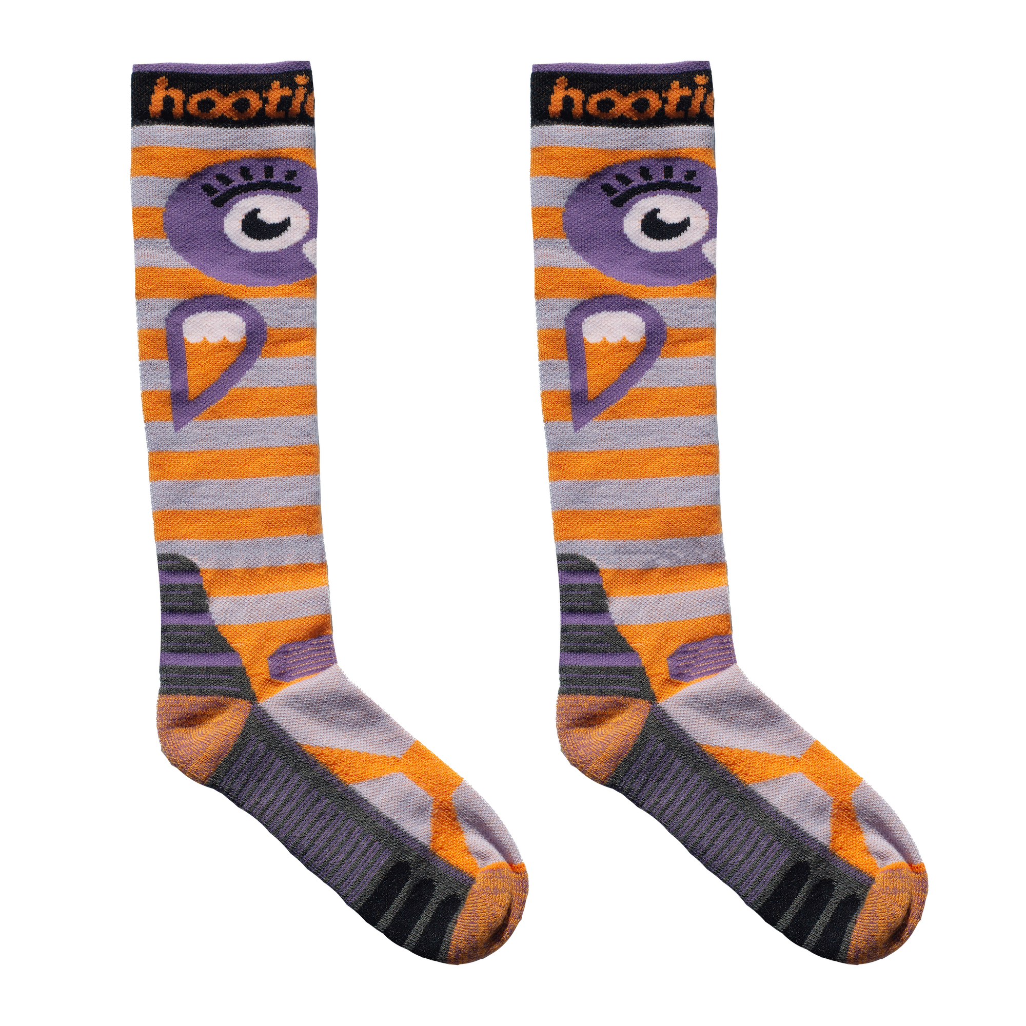 Kids Snowy Owl Midweight Ski & Snowboard Socks - Lavender