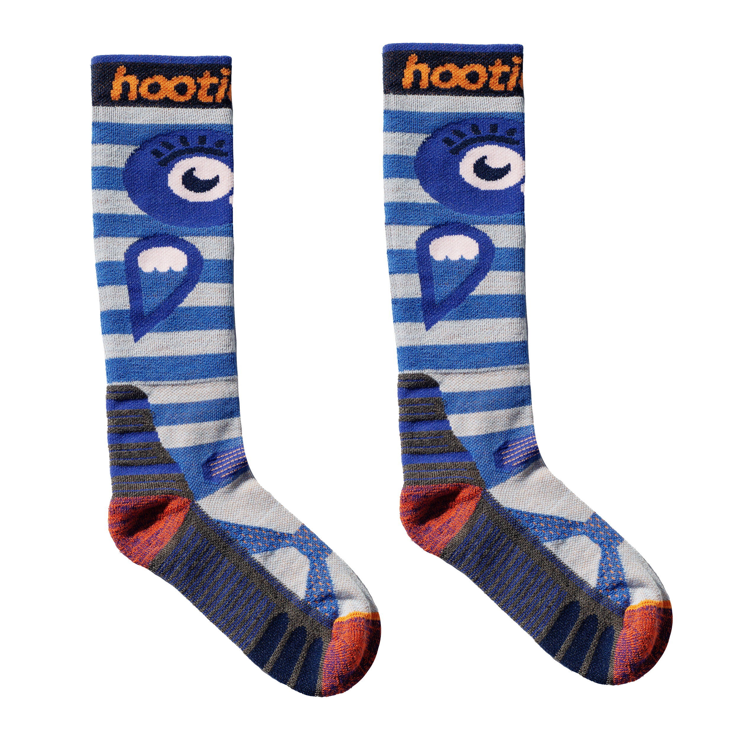 Kids Snowy Owl Midweight Ski & Snowboard Socks - Vivid Blue