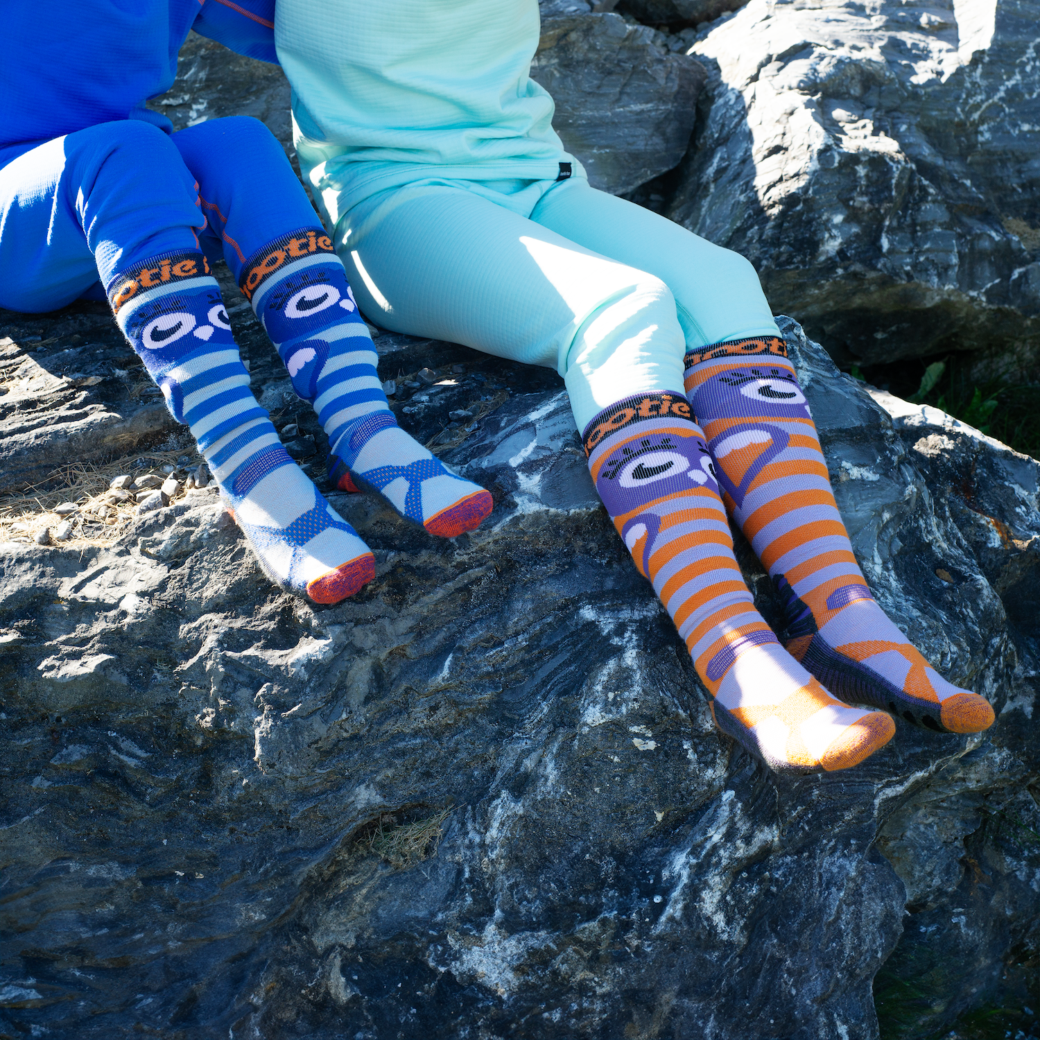 Kids Snowy Owl Midweight Ski & Snowboard Socks - Lavender