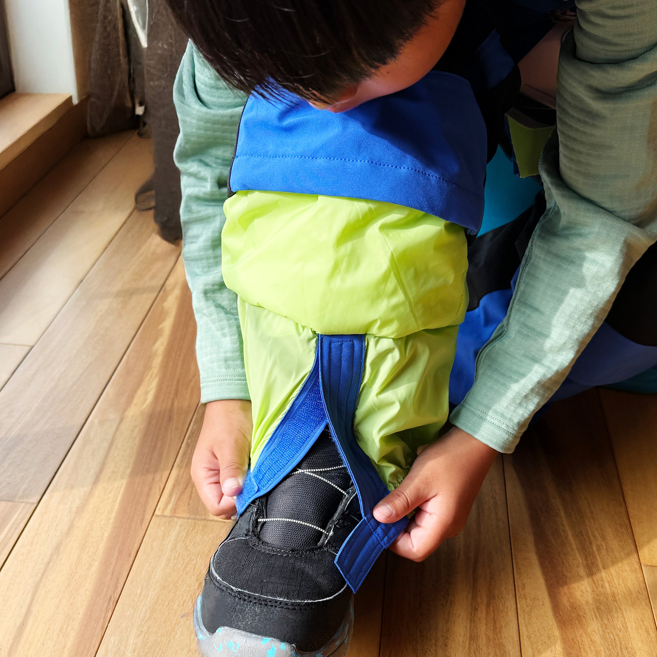 Kids Pinnakle Insulated Bib Snow Pants - Sea Blue/Lavender