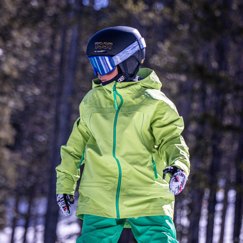 Kids Tiptop 3L Shell Jacket - Lime Punch