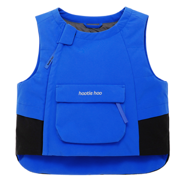 Kids Insulated Jet Vest - Vivid Blue/Raven Black
