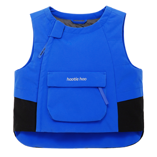 Kids Insulated Jet Vest - Vivid Blue/Raven Black