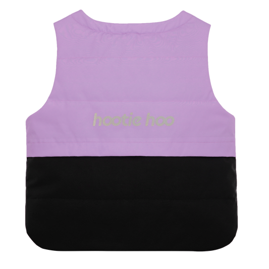 Kids Insulated Jet Vest - Lavender/Raven Black