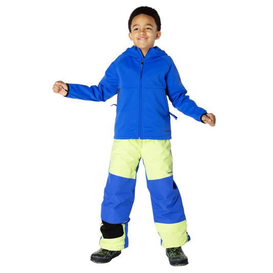 Kids Brighton Bonded Fleece Jacket - Vivid Blue/Sea Blue