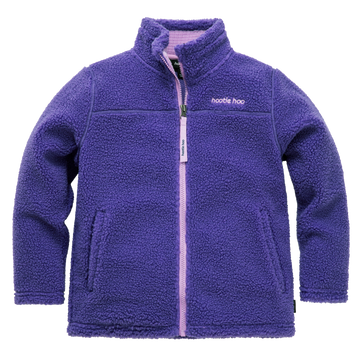 Kids Eyas Popcorn Fleece Jacket - Grape