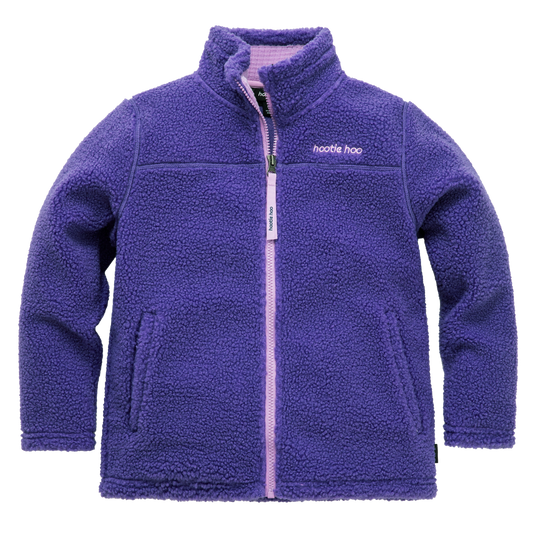 Kids Eyas Popcorn Fleece Jacket - Grape