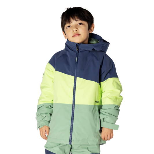 Kids Spruce Insulated Jacket - Sea Blue/Lime/Basil