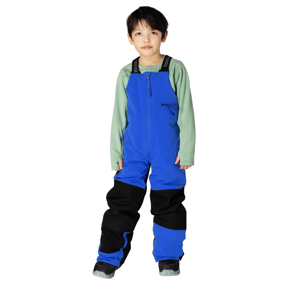 Kids Pinnakle Insulated Bib Snow Pants - Vivid Blue/Raven Black