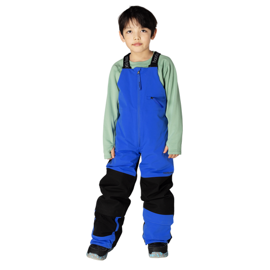 Kids Pinnakle Insulated Bib Snow Pants - Vivid Blue/Raven Black