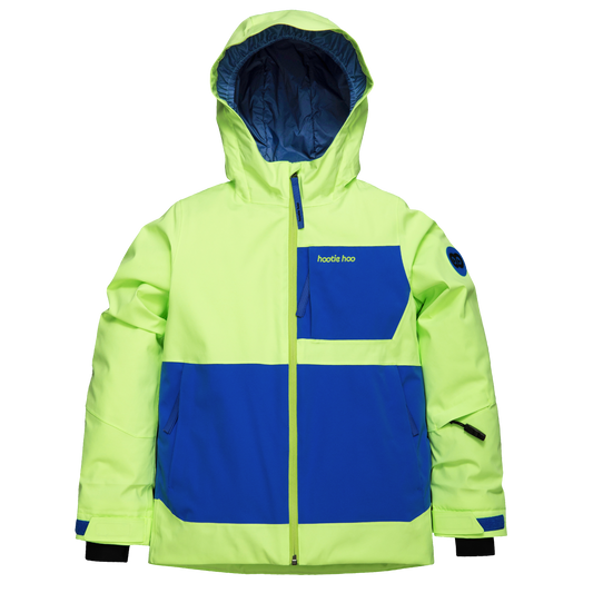 Kids Pinnakle Insulated Jacket - Lime/Vivid Blue