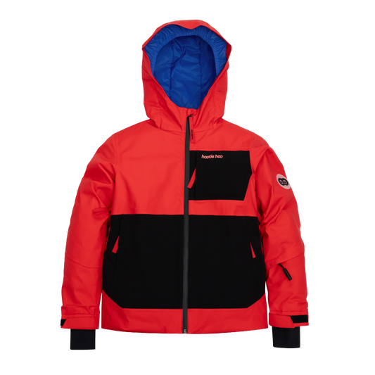 Kids Pinnakle Insulated Jacket - True Red/Raven Black