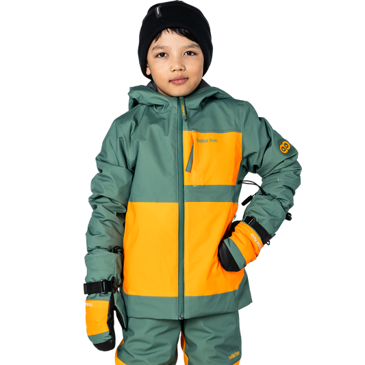 Kids Pinnakle Insulated Jacket - Cedar/Marigold