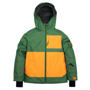 Kids Pinnakle Insulated Jacket - Cedar/Marigold