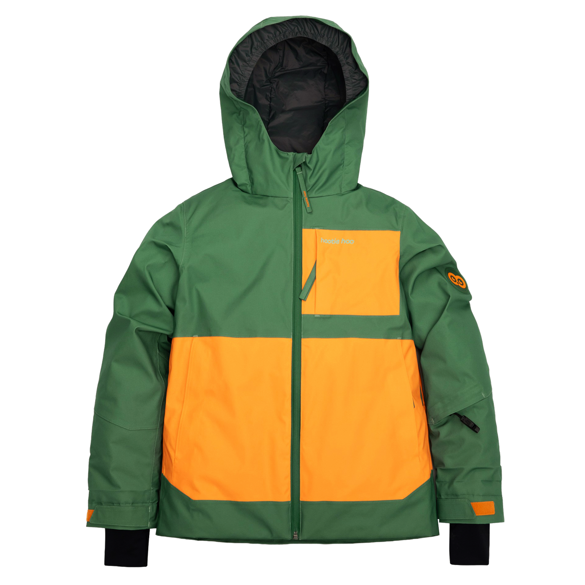 Kids Pinnakle Insulated Jacket in Cedar/Marigold