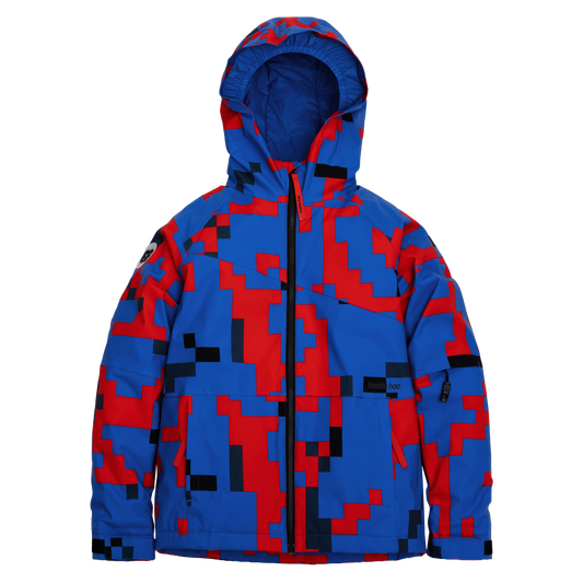 Kids Spruce Insulated Jacket - Vivid Blue Block Camo