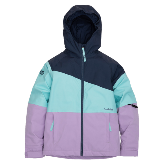 Kids Spruce Insulated Jacket - Sea Blue/Turquoise/Lavender
