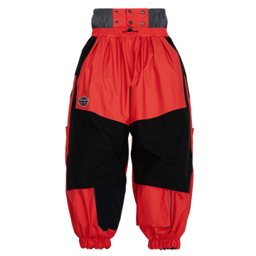 Kids Steeze 2L Shell Pants - True Red/Raven Black
