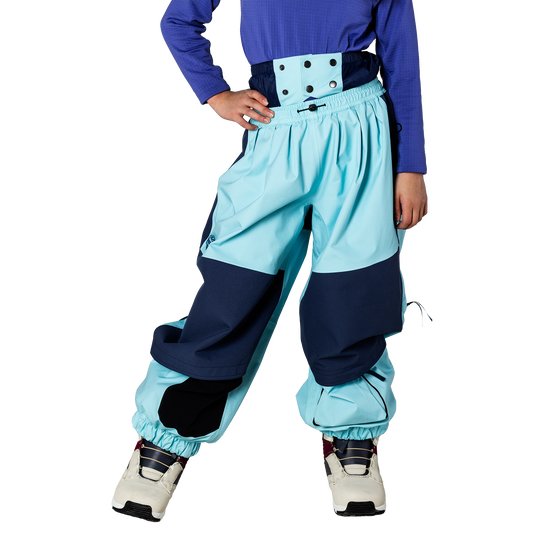 Kids Steeze 2L Shell Pants - Turquoise/Sea Blue