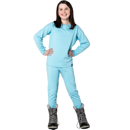 Kids Torrent Layering Fleece Set - Turquoise