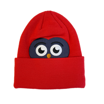 Kids Owlet Beanie - True Red