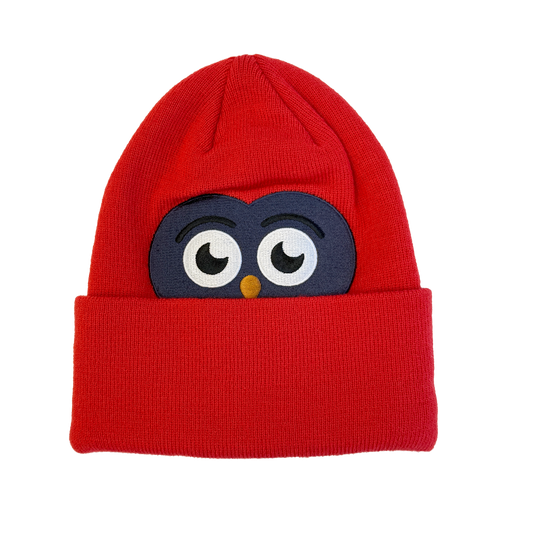 Kids Owlet Beanie - True Red